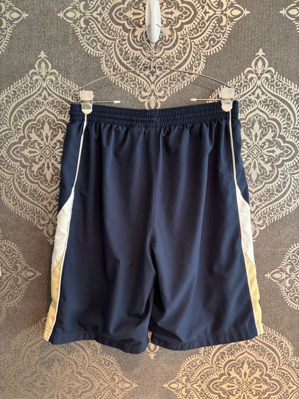 Nike Navy Blue Athletic Shorts with White Drawstring PITT Panthers - Picture 3 of 3